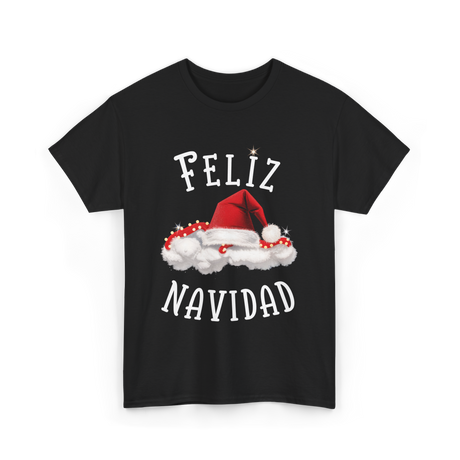 Feliz Navidad Christmas T-Shirt - Black