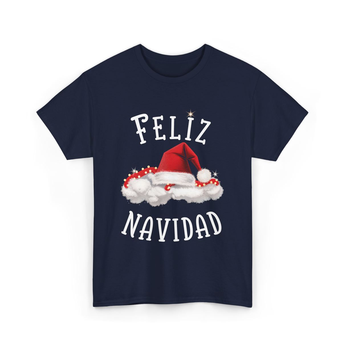 Feliz Navidad Christmas T-Shirt - Navy