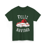 Feliz Navidad Christmas T-Shirt - Forest Green