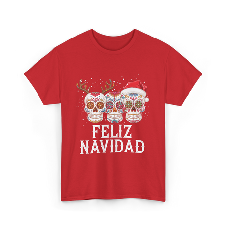 Feliz Navidad Christmas T-Shirt - Red