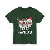 Feliz Navidad Christmas T-Shirt - Forest Green