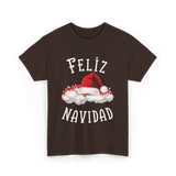 Feliz Navidad Christmas T-Shirt - Dark Chocolate