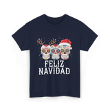 Feliz Navidad Christmas T-Shirt - Navy