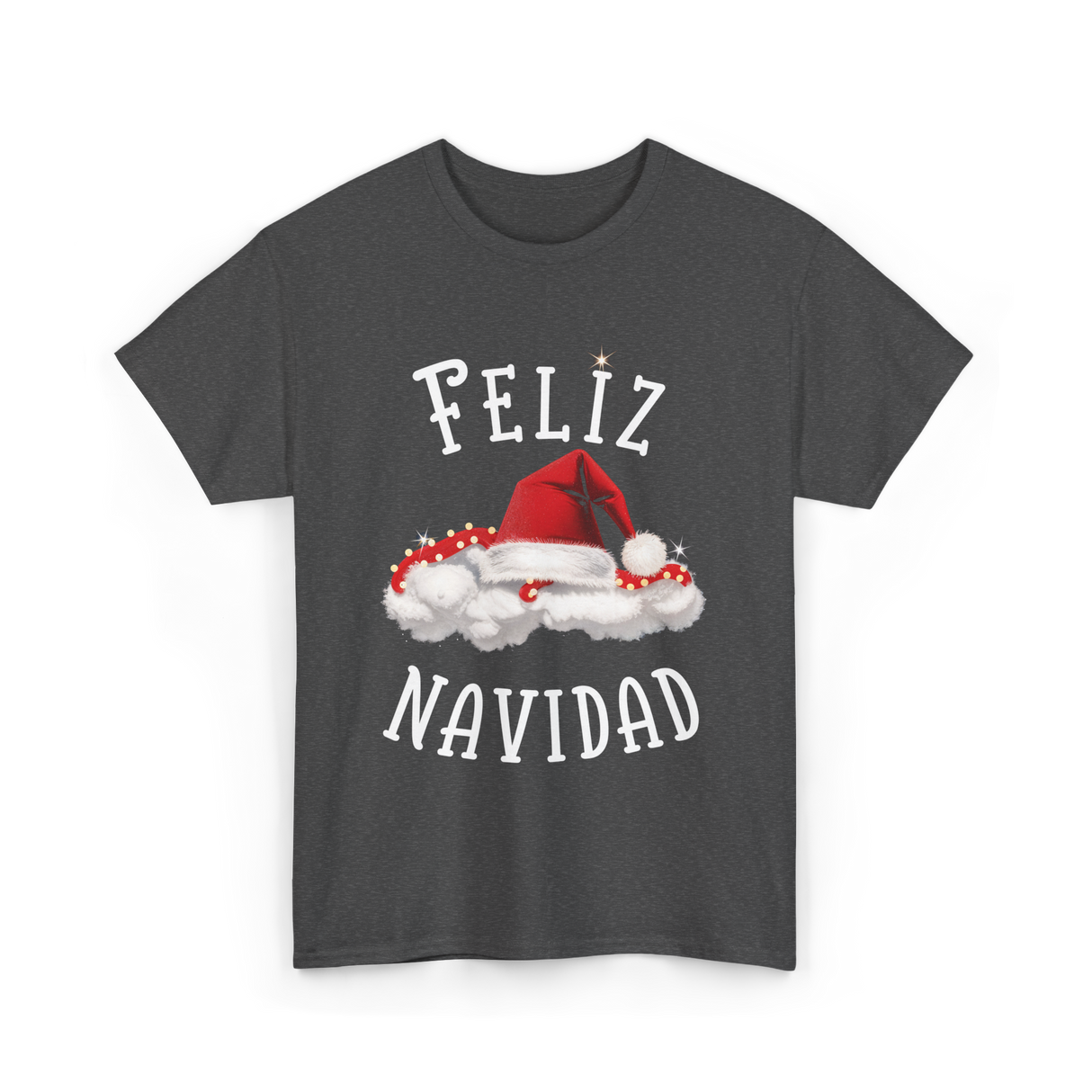 Feliz Navidad Christmas T-Shirt - Dark Heather