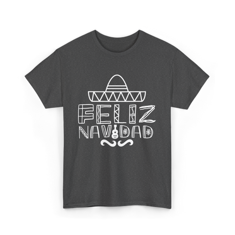 Feliz Navidad Mexican Culture T-Shirt - Dark Heather