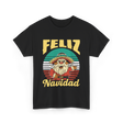 Feliz Navidad Mexico Christmas T-Shirt - Black