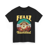 Feliz Navidad Mexico Christmas T-Shirt - Black