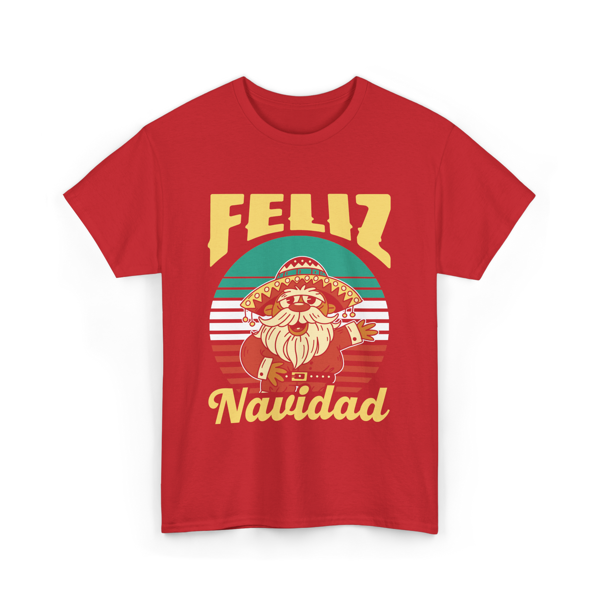 Feliz Navidad Mexico Christmas T-Shirt - Red