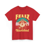 Feliz Navidad Mexico Christmas T-Shirt - Red