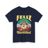 Feliz Navidad Mexico Christmas T-Shirt - Navy