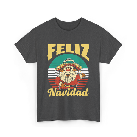 Feliz Navidad Mexico Christmas T-Shirt - Dark Heather