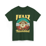 Feliz Navidad Mexico Christmas T-Shirt - Forest Green