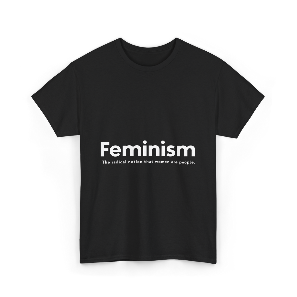 Feminism Definition Strong Women T-Shirt - Black