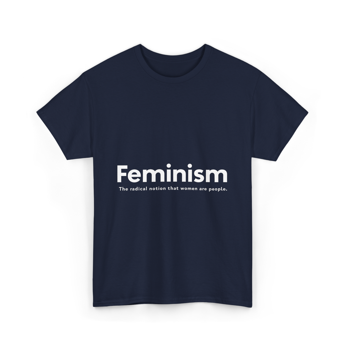 Feminism Definition Strong Women T-Shirt - Navy