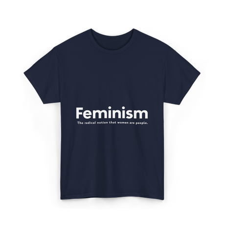 Feminism Definition Strong Women T-Shirt - Navy