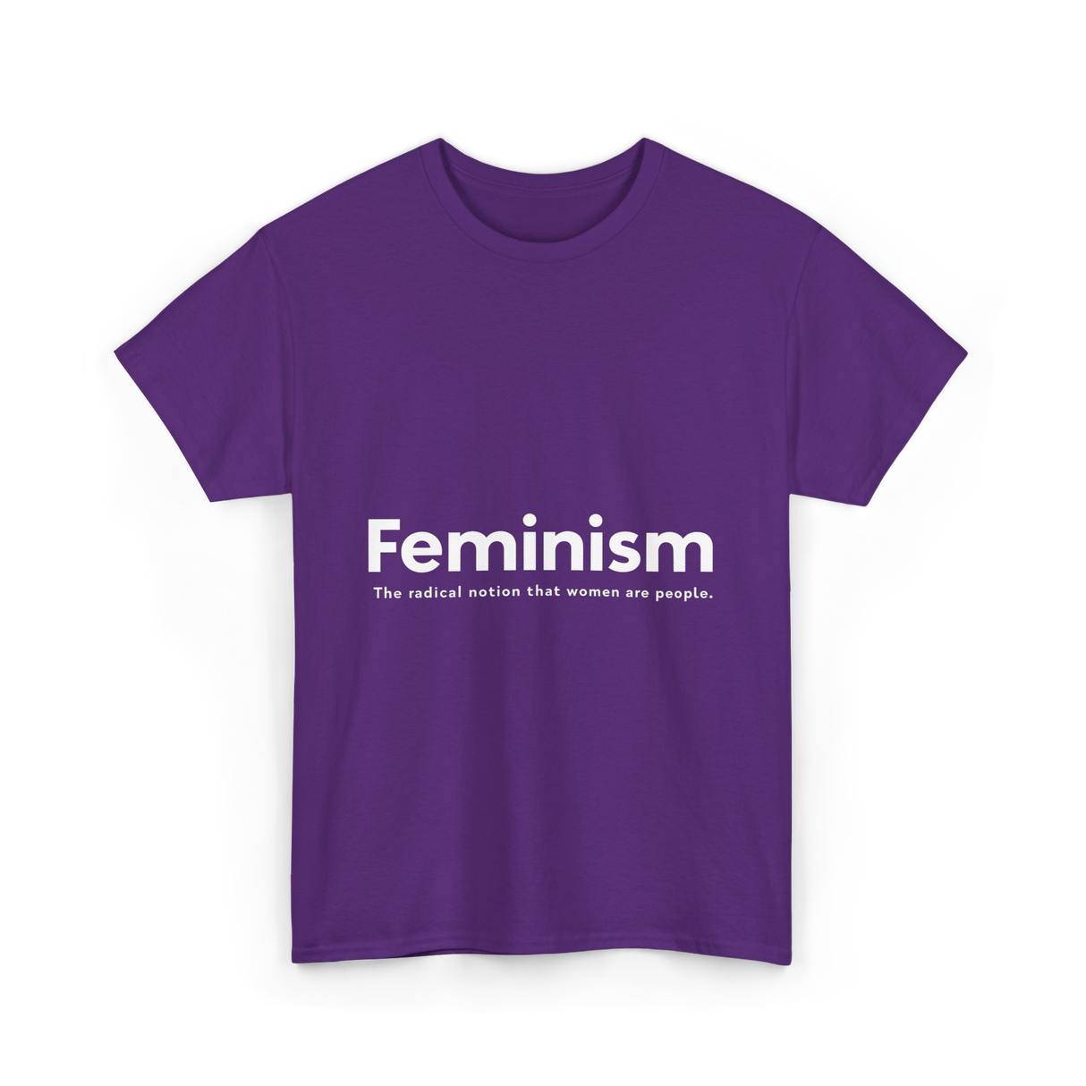 Feminism Definition Strong Women T-Shirt - Purple