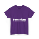 Feminism Definition Strong Women T-Shirt - Purple