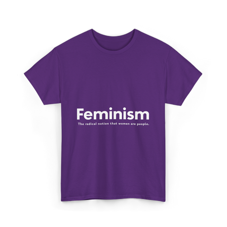 Feminism Definition Strong Women T-Shirt - Purple