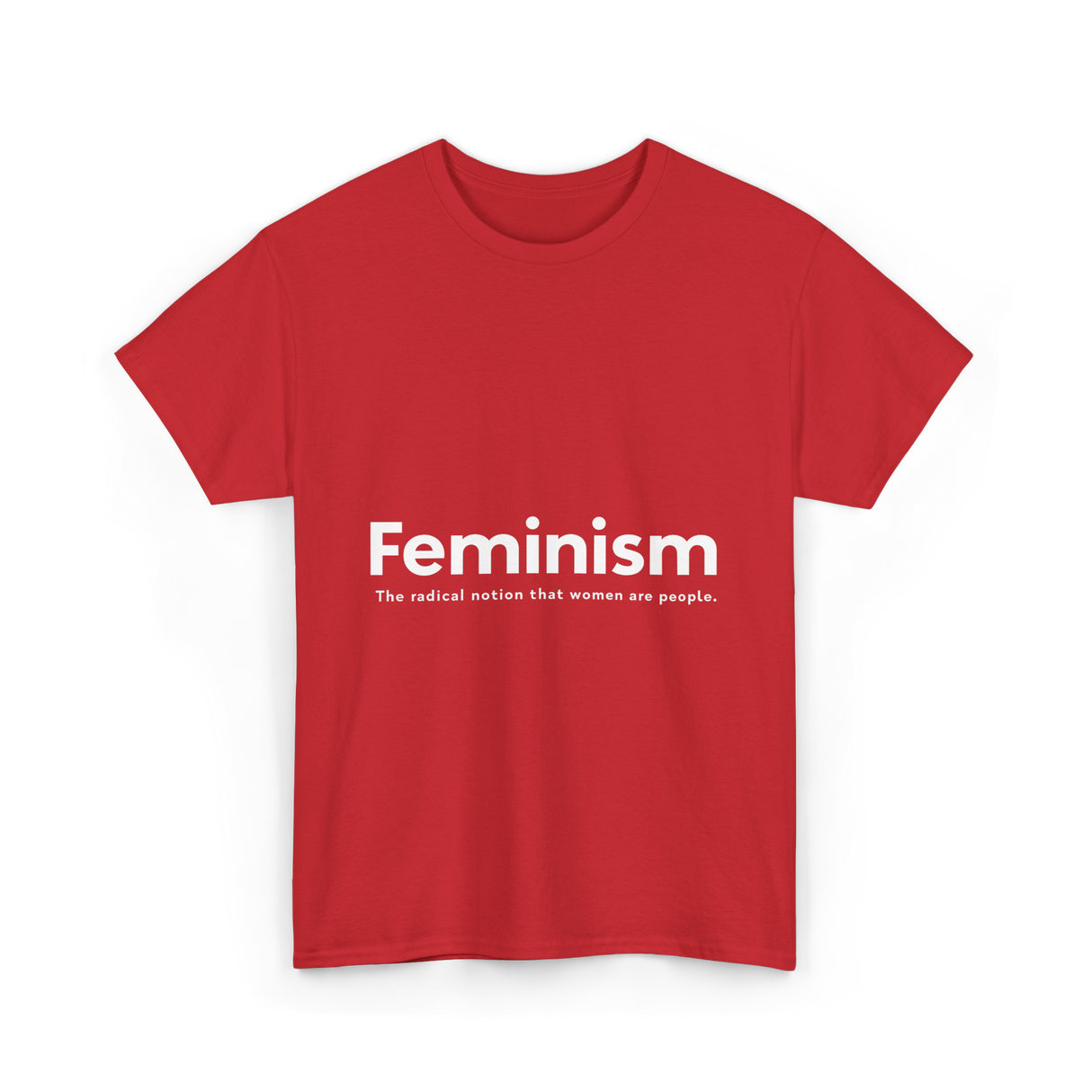 Feminism Definition Strong Women T-Shirt - Red