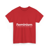 Feminism Definition Strong Women T-Shirt - Red