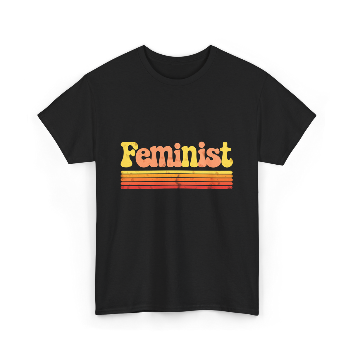 Feminist Retro Feminism Equality T-Shirt - Black