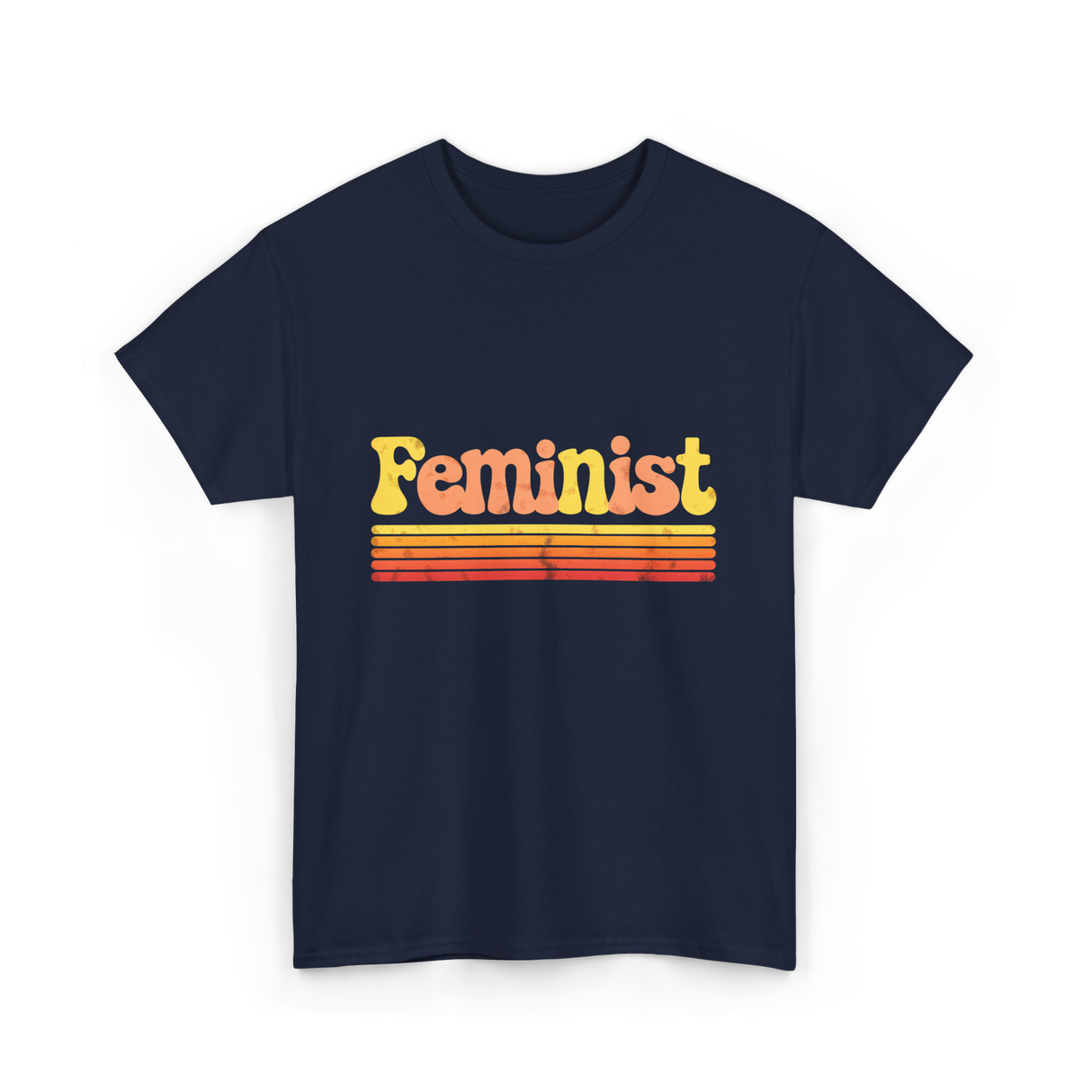 Feminist Retro Feminism Equality T-Shirt - Navy