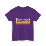 Feminist Retro Feminism Equality T-Shirt - Purple