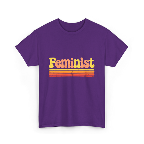 Feminist Retro Feminism Equality T-Shirt - Purple