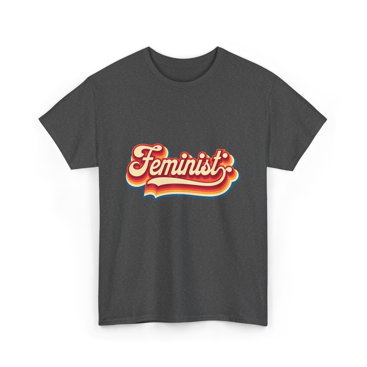 Feminist Retro Feminism Movement T-Shirt - Dark Heather