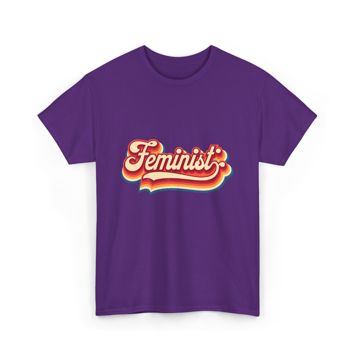 Feminist Retro Feminism Movement T-Shirt - Purple