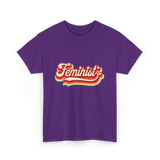 Feminist Retro Feminism Movement T-Shirt - Purple