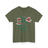 Carnivorous Plants T-Shirt - Military Green