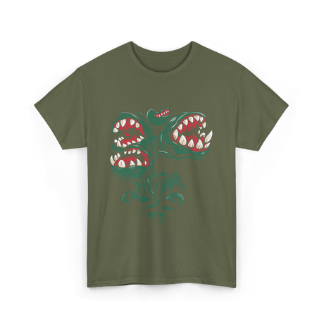 Carnivorous Plants T-Shirt - Military Green