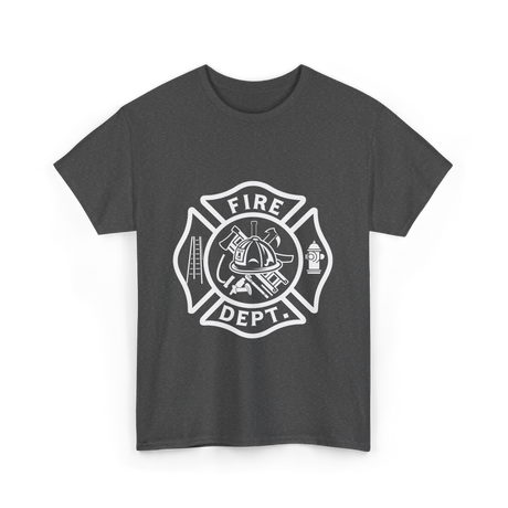 Fire Dept Firefighter Gear T-Shirt - Dark Heather