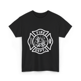 Fire Dept Firefighter Gear T-Shirt - Black