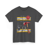 Firefighter Costume Fireman Axe T-Shirt - Dark Heather