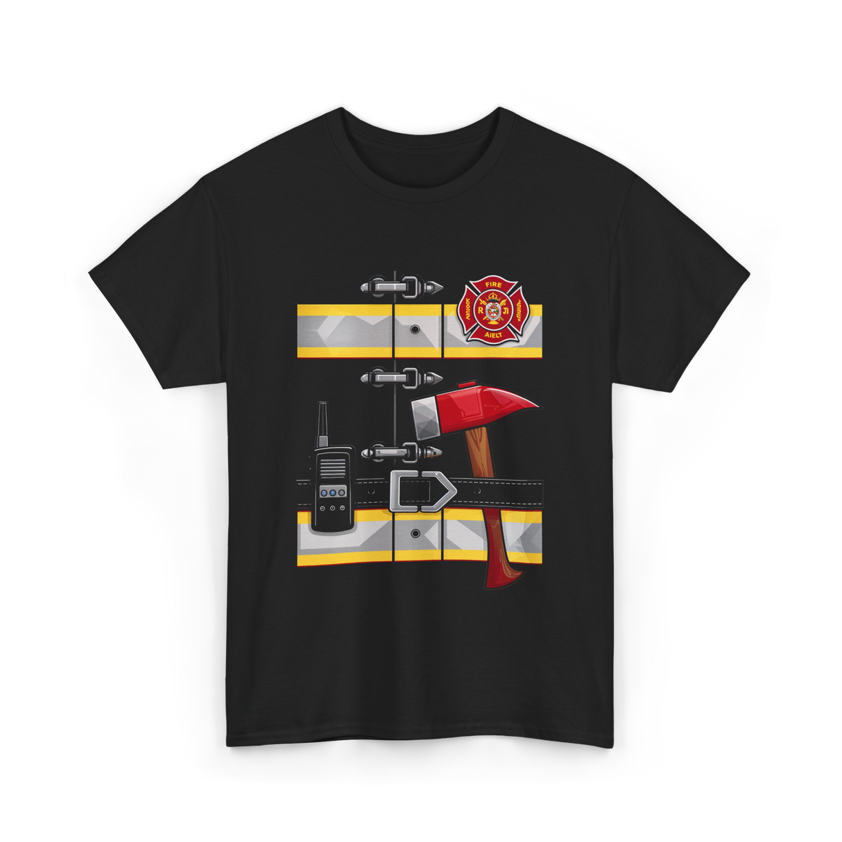 Firefighter Tools Firefighter Axe T-Shirt - Black