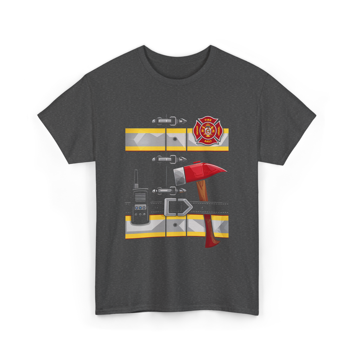 Firefighter Tools Firefighter Axe T-Shirt - Dark Heather