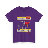 Firefighter Tools Firefighter Axe T-Shirt - Purple