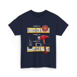 Firefighter Tools Firefighter Axe T-Shirt - Navy