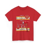 Firefighter Tools Firefighter Axe T-Shirt - Red