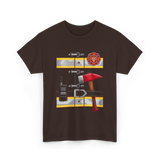 Firefighter Tools Firefighter Axe T-Shirt - Dark Chocolate