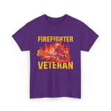 Firefighter Veteran Firefighter Veteran T-Shirt - Purple