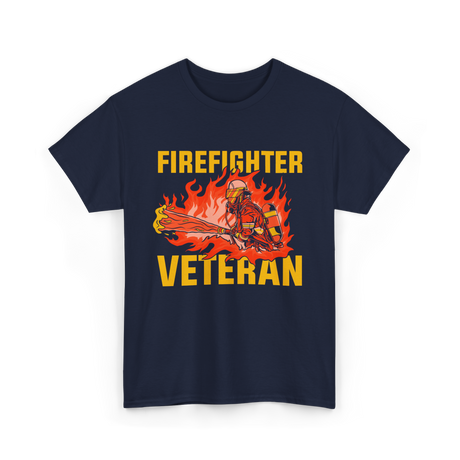 Firefighter Veteran Firefighter Veteran T-Shirt - Navy