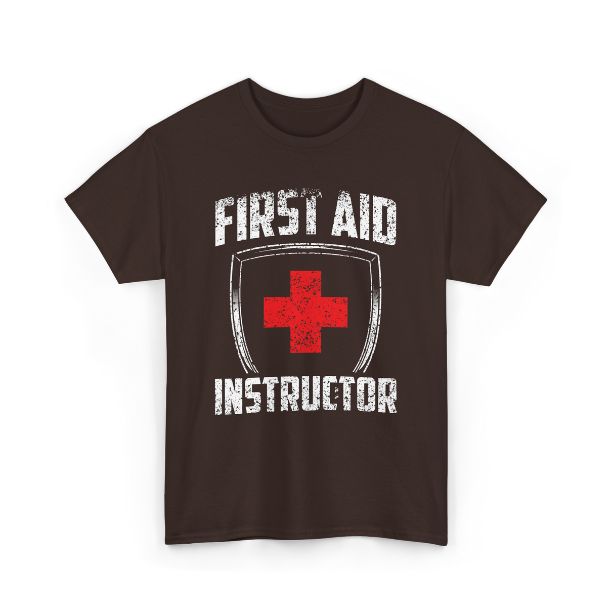 First Aid Instructor First Aid Training T-Shirt - Dark Chocolate