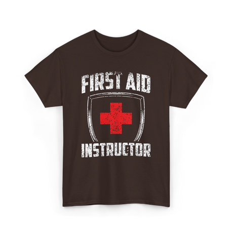 First Aid Instructor First Aid Training T-Shirt - Dark Chocolate