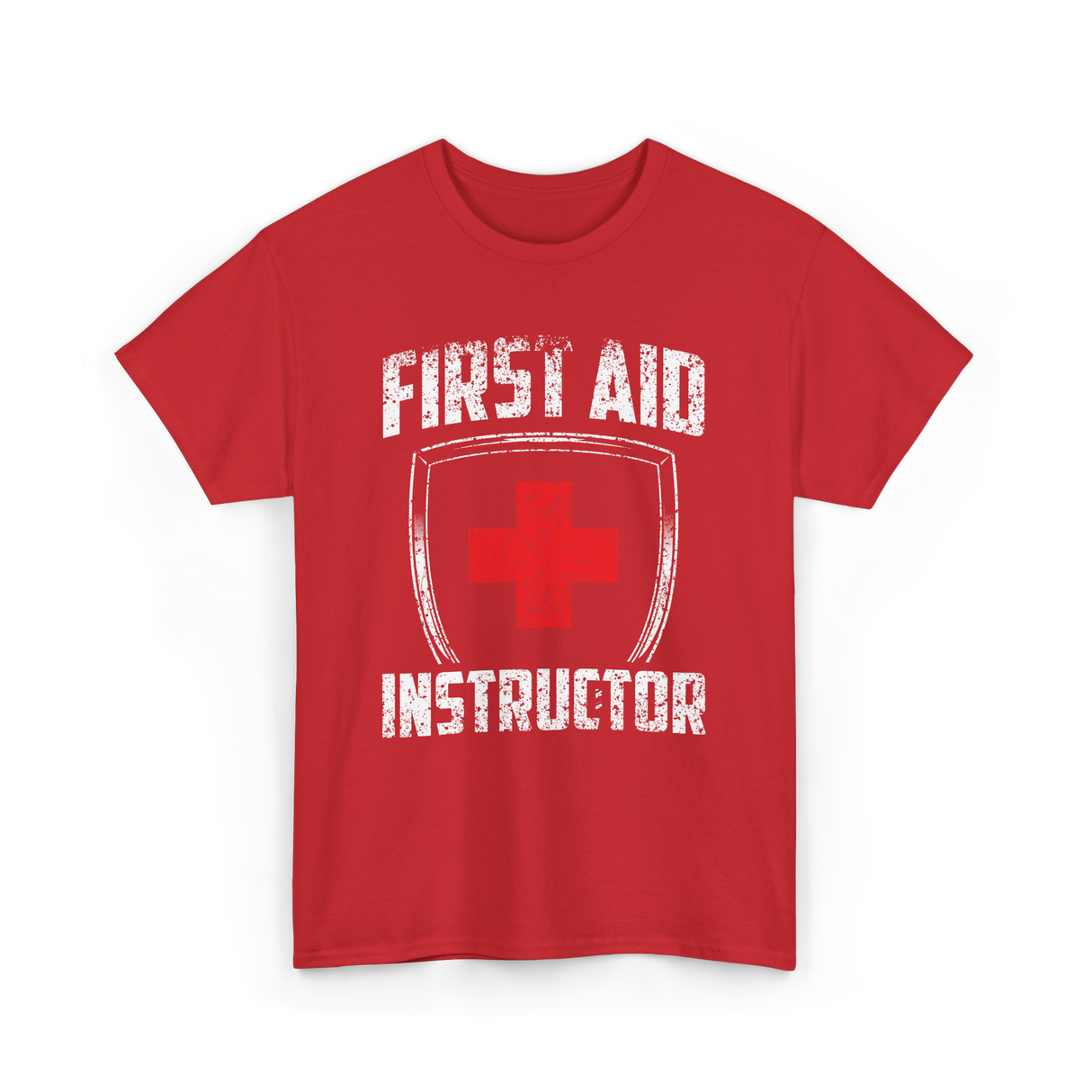 First Aid Instructor First Aid Training T-Shirt - Red