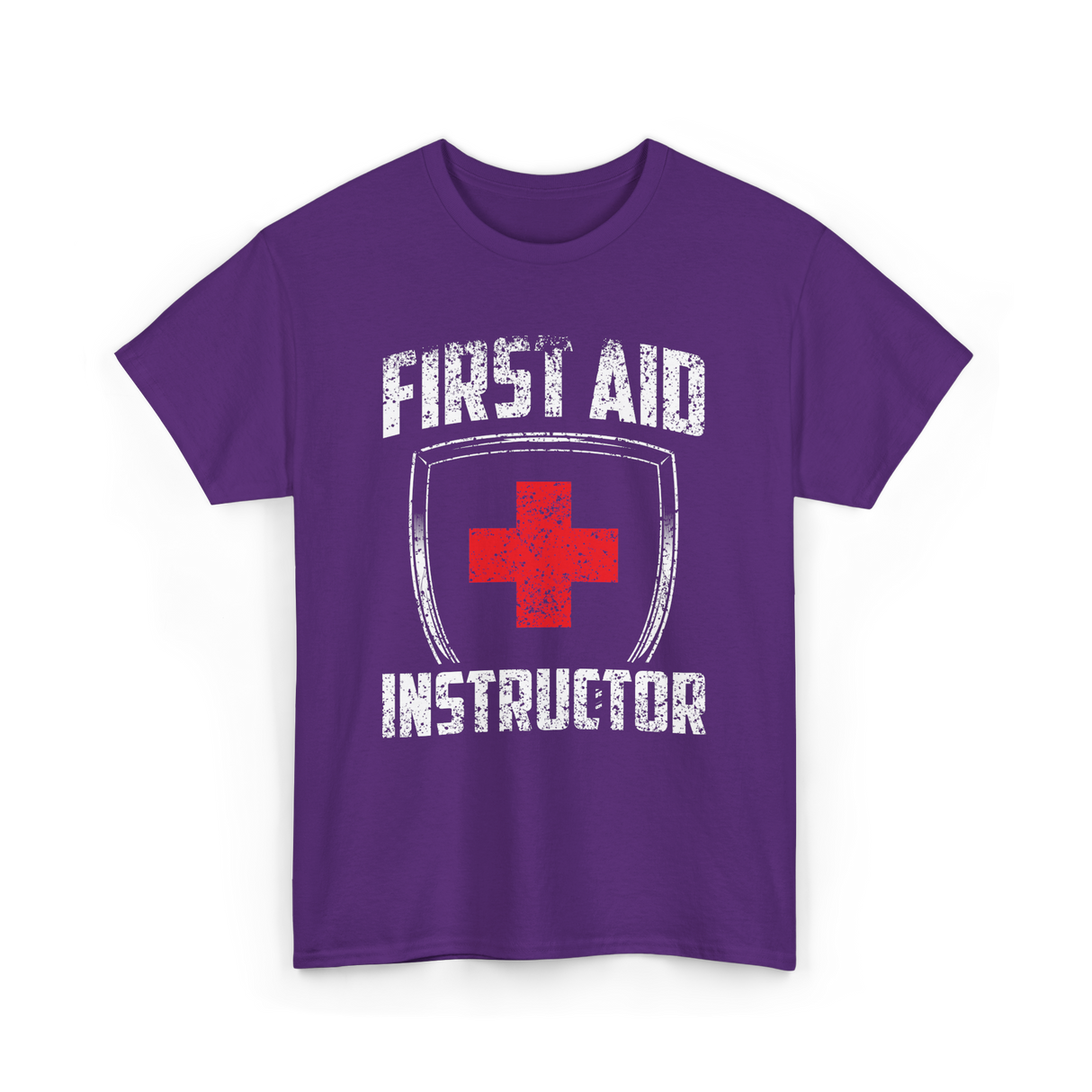 First Aid Instructor First Aid Training T-Shirt - Purple