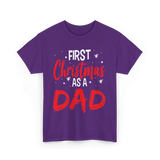 First Christmas As Dad Christmas T-Shirt - Purple