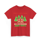 First Christmas As Husband Wife T-Shirt - Red